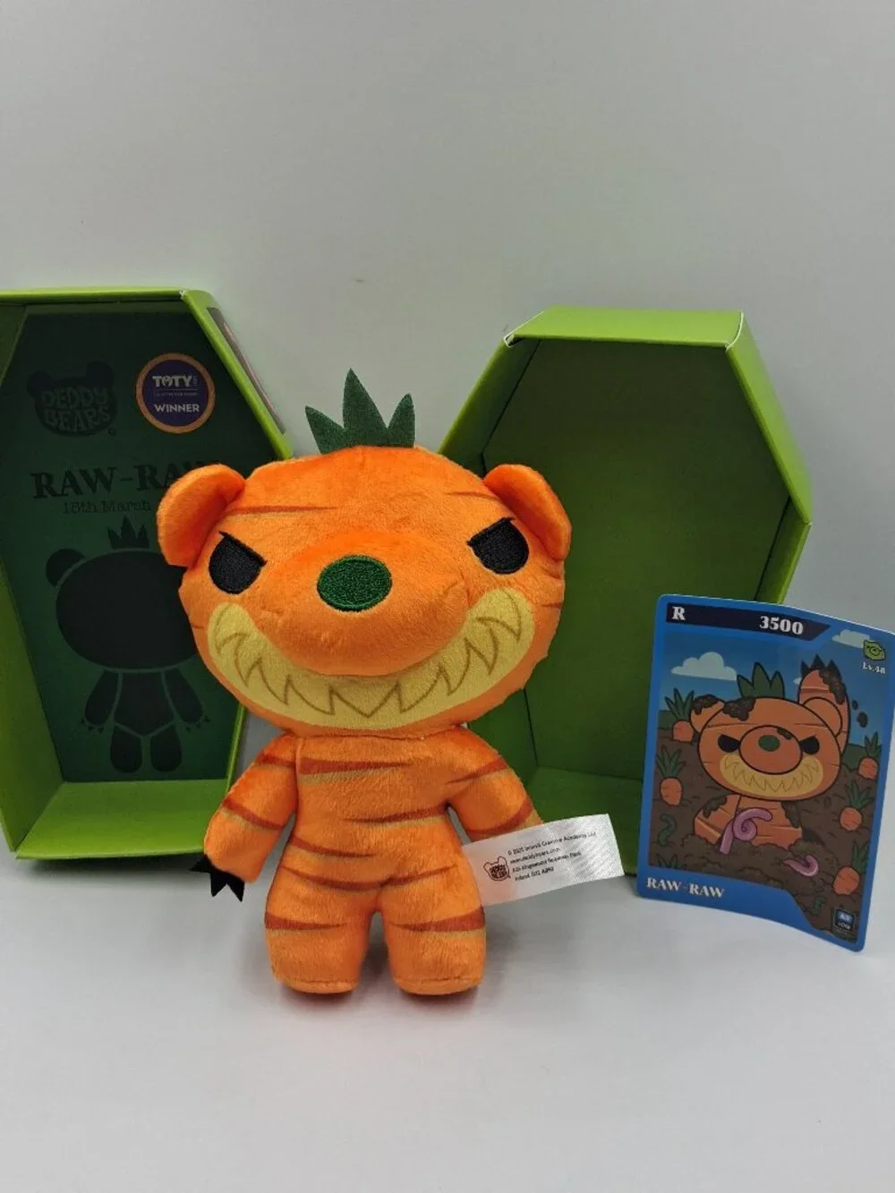Lot of 7 Deddy Bears 2024 & 2025 Zombat Zombear Raw-Raw Chick-A-Teetha Skidmark